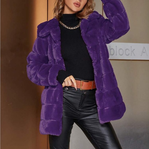 Luxe open front teddy coat - Picture 6 of 6
